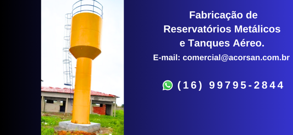 4 RESERVATÓRIO METÁLICO TAÇA COM ÁGUA NA COLUNA